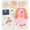 Jolee's Boutique Dimensional Stickers - Baby Girl Pregnancy, 9pcs